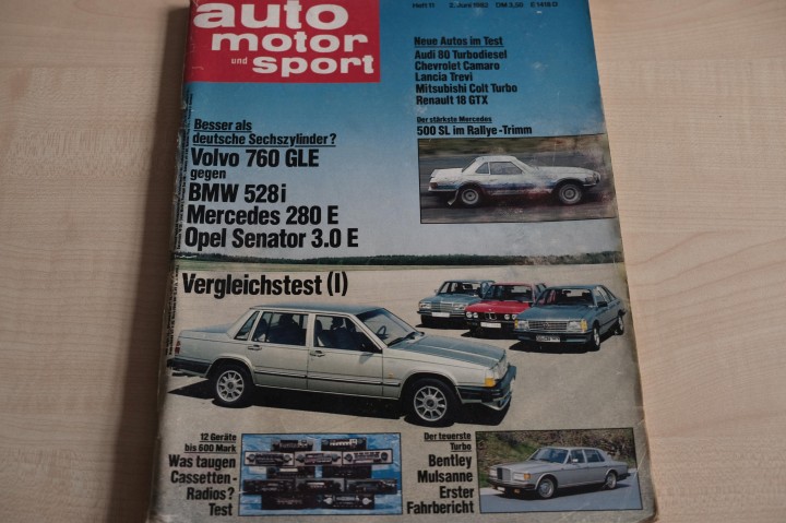 Deckblatt Auto Motor und Sport (11/1982)